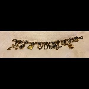 Diamonds International Charm Bracelet w/Charms Vtg